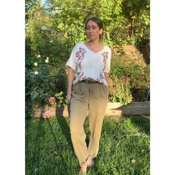 Vintage Embroidered Knit Cardigan Tee, New Look Sweater Grandma - Picture 9 of 9